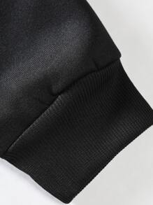 Manfinity Hypemode 男士1入組鹿圖案撞色抽繩保暖連帽衫 - 彩色 - 查看 4