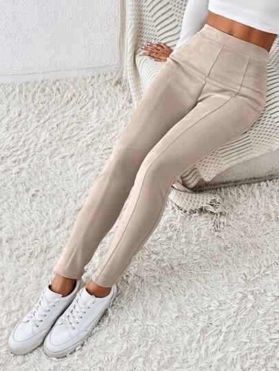 SHEIN Essnce Leggings monocolore vita alta