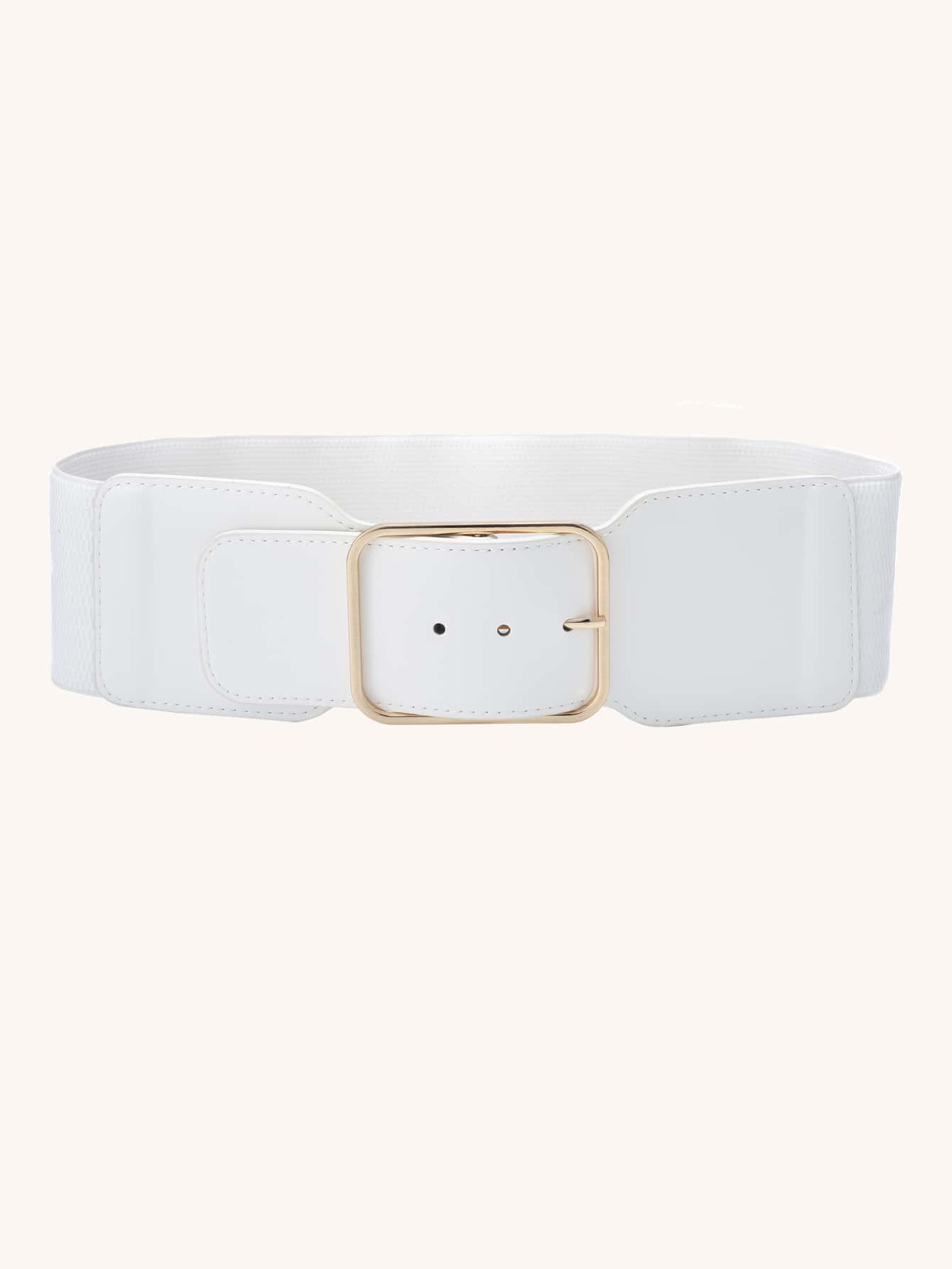 Cinturón con hebilla rectángulo