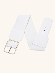 Cinturón con hebilla rectángulo