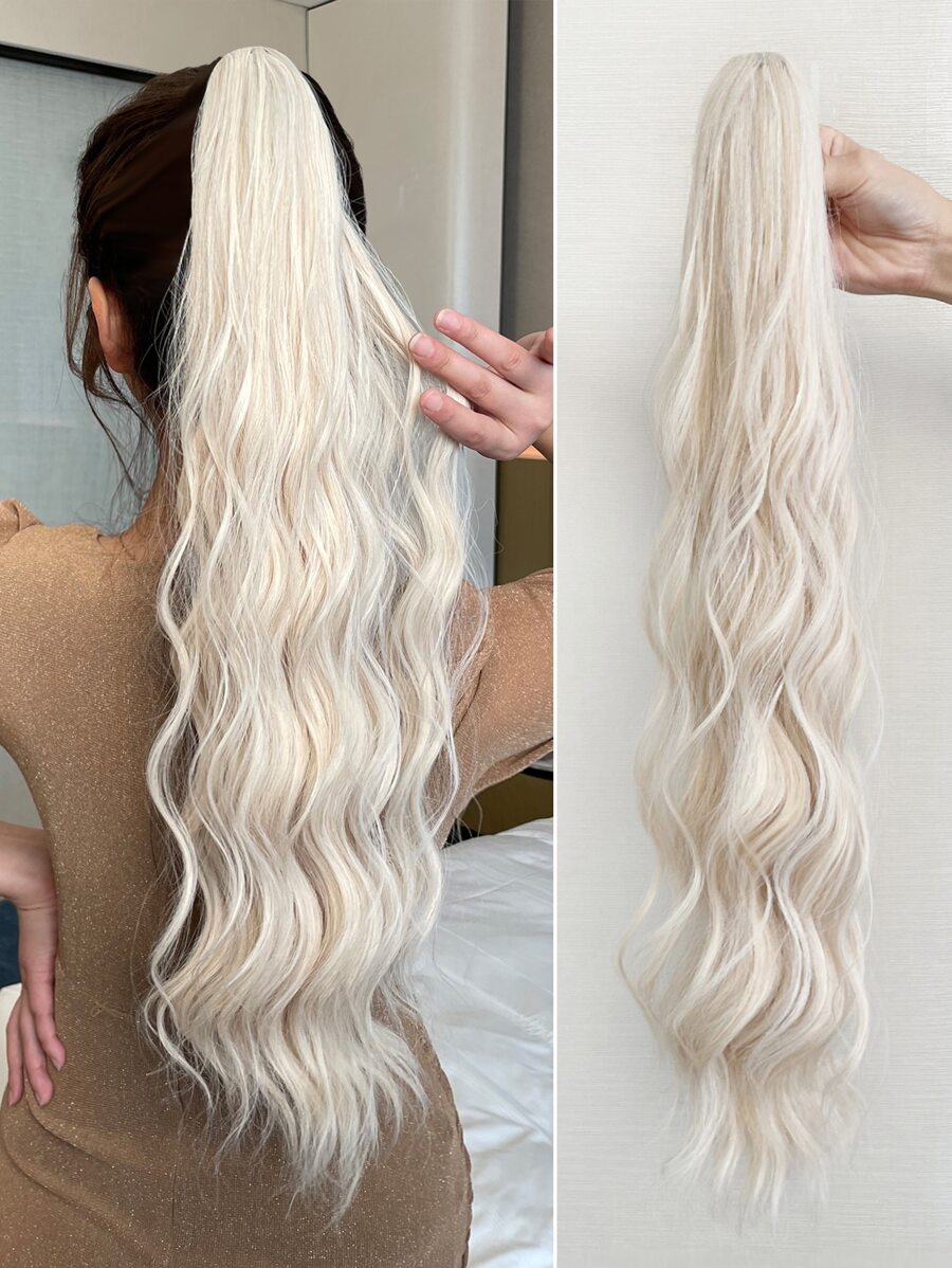 長款小波浪馬尾合成纖維接髮 - 彩色 - 查看 1