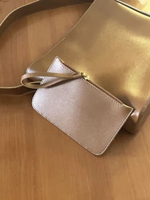 Minimalist Square Bag - Brown - View 2