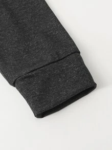 Conjunto de pijama impreso de expresión para niños preadolescentes con ajuste apretado - Multicolor - Ver 4