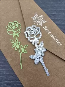 1入組花朵形狀切割模具 - 銀色 - 查看 1