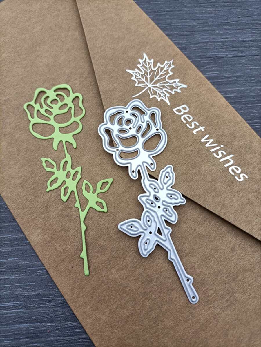 1入組花朵形狀切割模具 - 銀色 - 查看 1