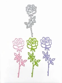 1入組花朵形狀切割模具 - 銀色 - 查看 3