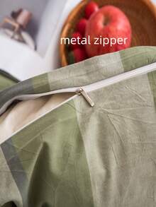 Set colcha sin relleno con patrón de cuadros - Multicolor - Ver 3