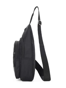 迷你字母圖案單肩包 - 黑色 - 查看 3