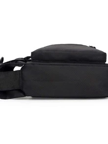 迷你字母圖案單肩包 - 黑色 - 查看 5