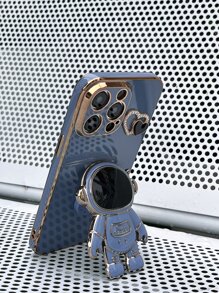 1 hộp đựng máy tính với giá đỡ điện thoại thiết kế phi hành gia - Màu xanh bụi bặm - Xem 2