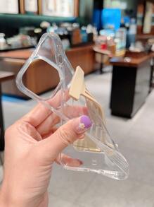 Plain Phone Case With Wristband Holder - Beige - View 4