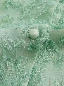 BizChic 提花燈籠袖雪紡襯衫