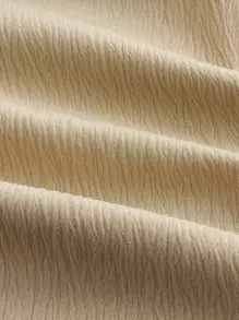 BizChic Lapel Neck Fold Pleated Shirt Dress