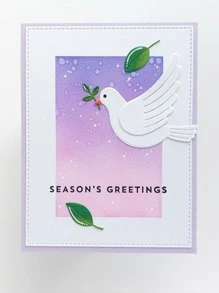 1pc Leaf Design Cutting Die - Silver - View 3