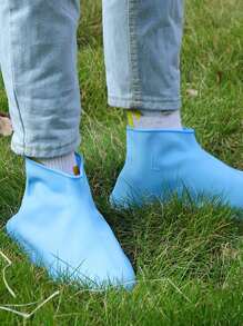 1pair Waterproof Random Color Rain Boots Cover