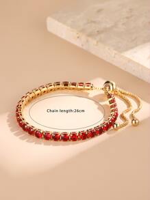 Vòng đeo tay trang trí bằng đá rhinestone - Nhiều màu - Xem 4