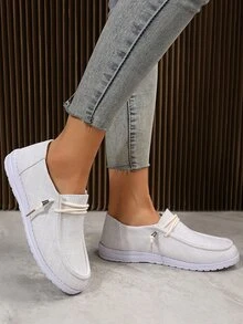 Giày Giản dị Nữ - trắng - Xem 6