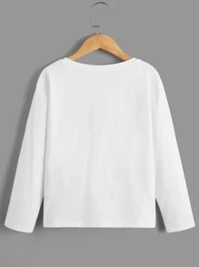 SHEIN Boys Playground Print Tee - White - View 4