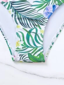 Tropical Underwire Summer Beach Bikini Set - Multicolor - View 5