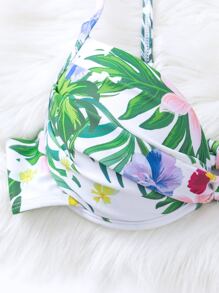 Tropical Underwire Summer Beach Bikini Set - Multicolor - View 6