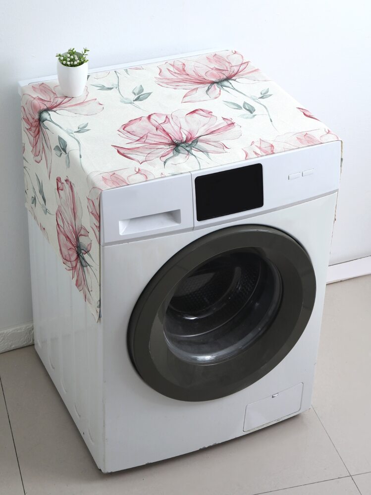 这款清新粉色花朵图案的洗衣机防尘罩可有效防止灰尘和污渍。材质为涤纶，不防水，但可以防止灰尘和污渍。它同时也是一款美观的防尘罩，易于使用和清洁，是厨房装饰和家居用品的理想之选。 - 彩色 - 查看 2