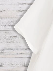 Manfinity Homme Men Letter Graphic Colourblock Tee - White - View 4