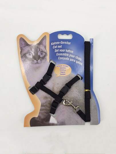 1pc Release Buckle Detail Cat Leash