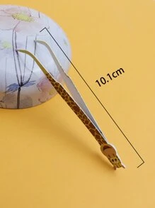 1 pieza Pinzas para pestañas con dibujos animados con estampado de jirafa - Multicolor - Ver 4