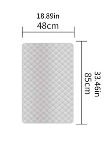 1 件纯色防滑熨烫垫家居装饰、家居装饰、适用于厨房、卧室、家庭、办公室、学校 - 銀色 - 查看 5