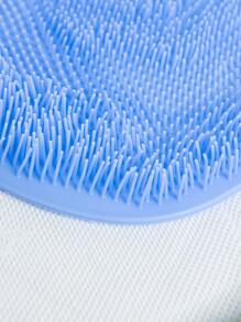 去角質淋浴按摩產品刮刀浴室防滑浴室毯後按摩刷矽膠腳水洗身體清潔洗澡工具 - 藍色 - 查看 4