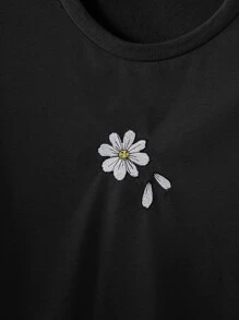 Manfinity LEGND Men Plus Floral Print Tee - Black - View 3