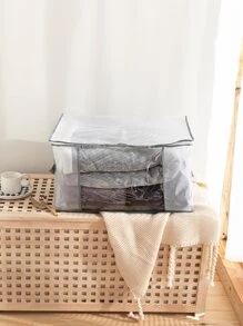 1 pieza Bolsa de almacenaje transparente plegable - transparente - Ver 1