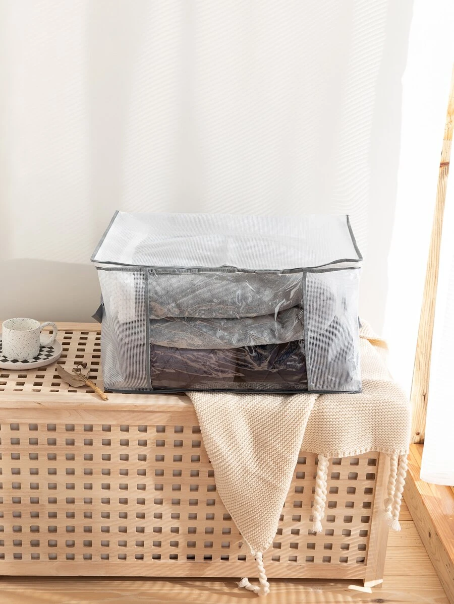 1 pieza Bolsa de almacenaje transparente plegable - transparente - Ver 1