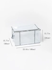 1 pieza Bolsa de almacenaje transparente plegable - transparente - Ver 6