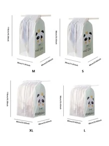1 pieza Funda con patrón de panda de dibujos animados ropa - Multicolor - Ver 3