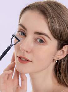 Double-ended Two-in-one Steel Needle Eyelash Comb, 1 Eyelash Comb + Eyebrow Comb - Black - View 7