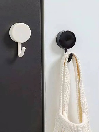 10pcs Self Adhesive Wall Hook Strong Without Drilling Coat Bag Bathroom Door Kitchen Towel Hanger Hooks Home Storage Accessories