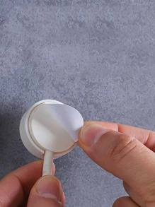 10入組自粘牆面掛鉤強的不附帶鑽孔外套包浴室門廚房巾衣架掛鉤家庭收納配件 - 彩色 - 查看 2