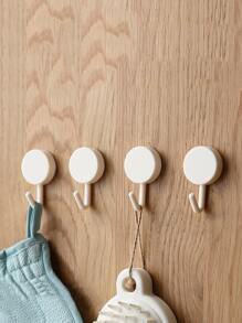 10入組自粘牆面掛鉤強的不附帶鑽孔外套包浴室門廚房巾衣架掛鉤家庭收納配件 - 彩色 - 查看 3