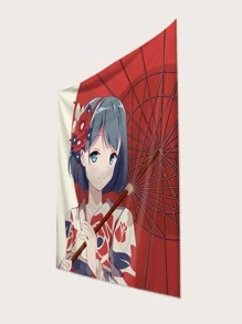 1 pieza Tapiz con estampado de figura - Multicolor - Ver 2