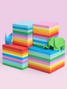 100pcs Random Color Origami Paper - Multicolor - View 4