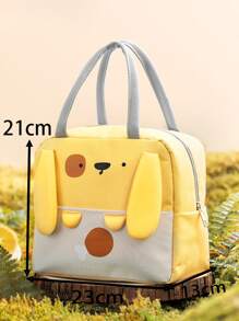 1 pieza Bolsa térmica con estampado de dibujos animados - Amarillo - Ver 4