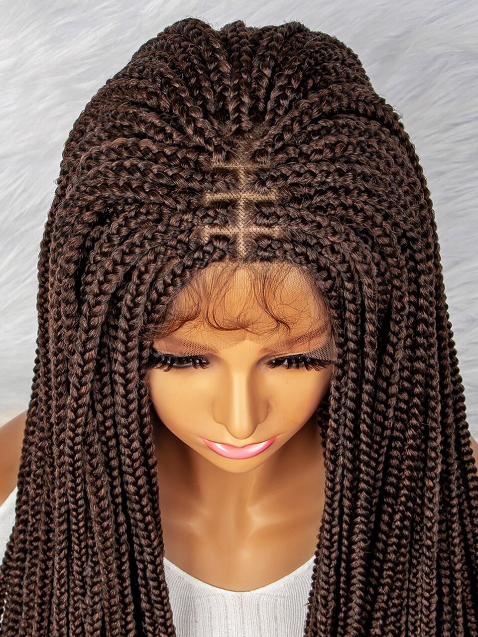 4*4 Lace Front Extra Long Braiding Synthetic Wig