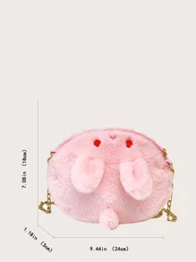 Chicas Bolsa creativa con diseño de conejo - Rosa - Ver 3