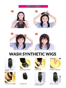 Synthetic Hair Crown Topper Brown Closure Women Toupees Straight Hair Top Topper Hairpieces With Clips On Toppersv For Women - Brown - View 3