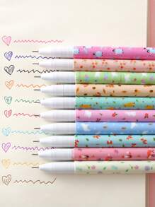 10 chiếc bút bi hoạt hình ngẫu nhiên - Nhiều màu - Xem 2