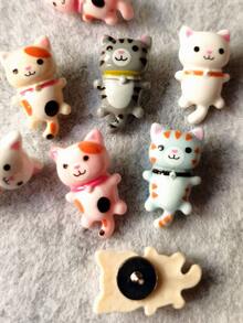 30 piezas Chincheta con diseño de gato - Multicolor - Ver 5
