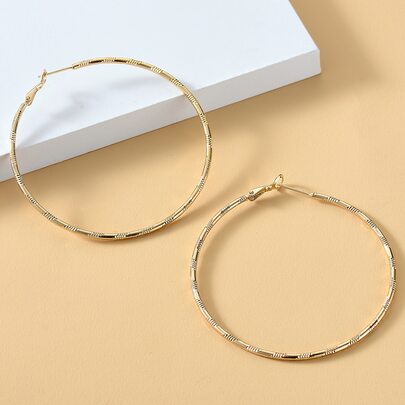 Minimalist Textured Hoop Earrings
