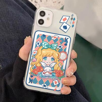 Cartoon Girl Pattern Phone Case