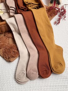 chiếc quần tất màu trơn cho bé gái mặc hàng ngày - Nhiều màu - Xem 4